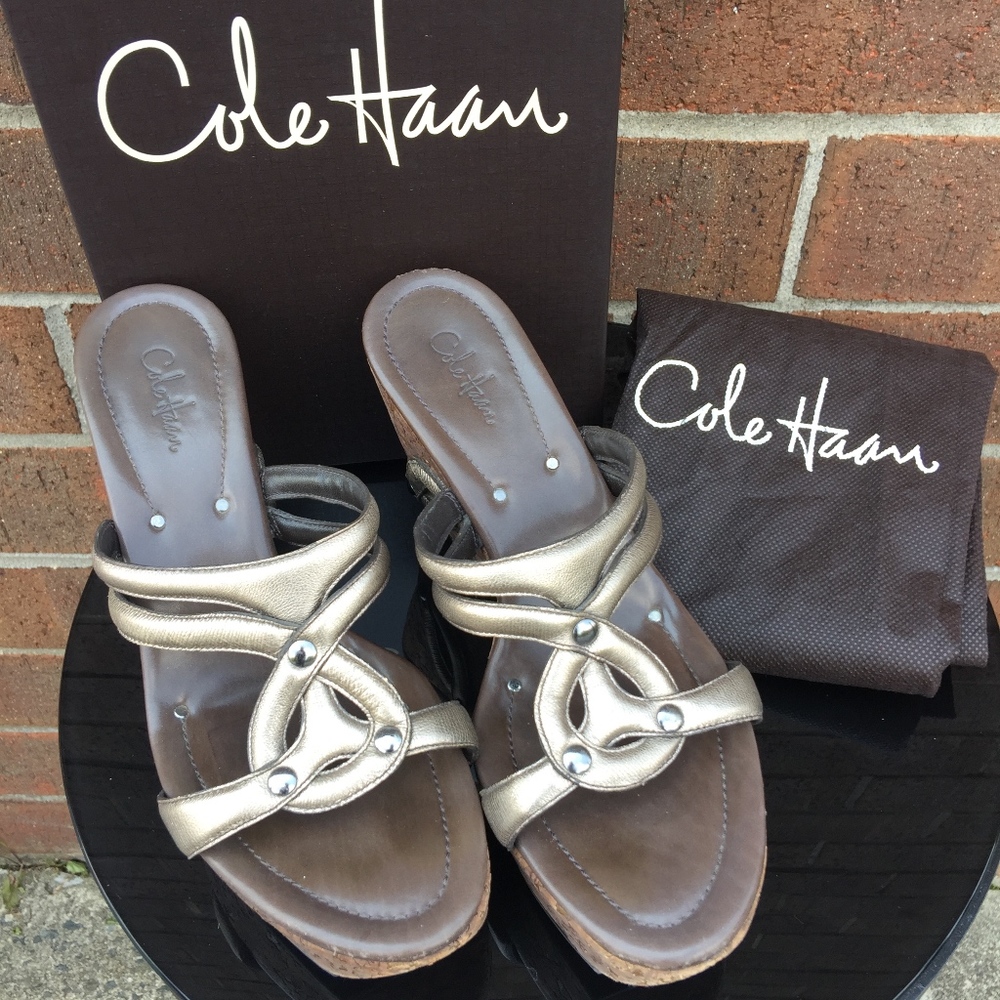 Cole Haan Salma Wedge in Pewter
